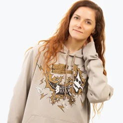 Bluza beżowa – Łecina – dwa kabelki