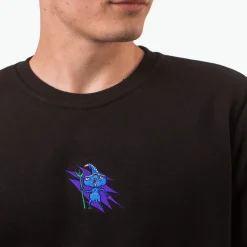 Bluza męska – czarna, haft C’qrwozaur