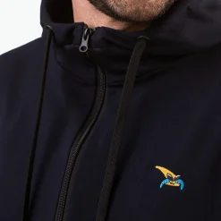 Bluza rozpinana dark navy, haft kurvinox żółty