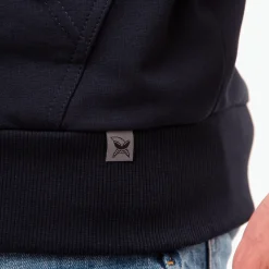 Bluza rozpinana dark navy, haft kurvinox żółty
