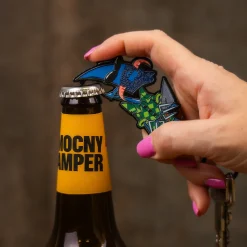 Łęcina 2w1 Metalowy brelok i otwieracz do piwa