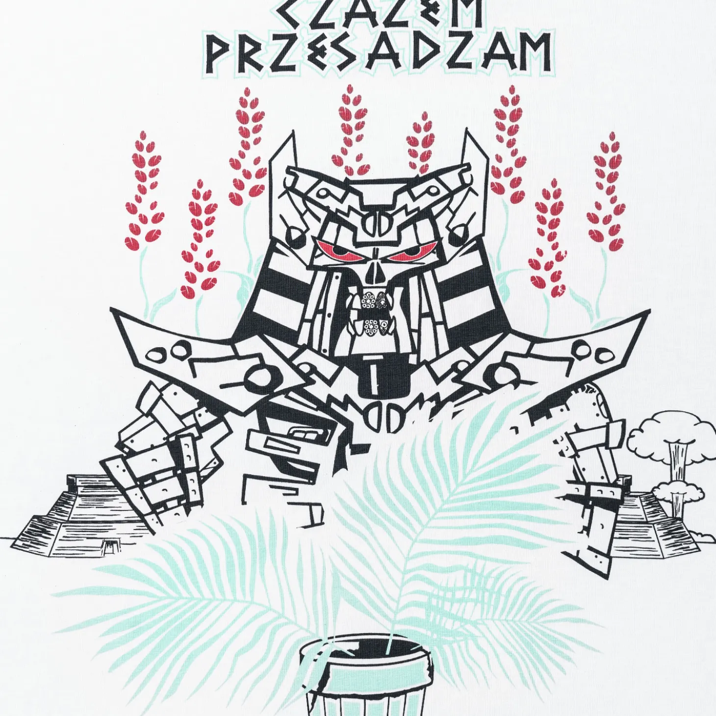 Koszulka biała | Czasem przesadzam | Faraon | Dla tych co przesadzają