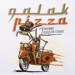 Koszulka biała – Galak Pizza – Głuś