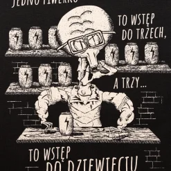 Koszulka czarna – Jedno piwerko, to wstęp do trzech… | dla szwagra | dla kumpla
