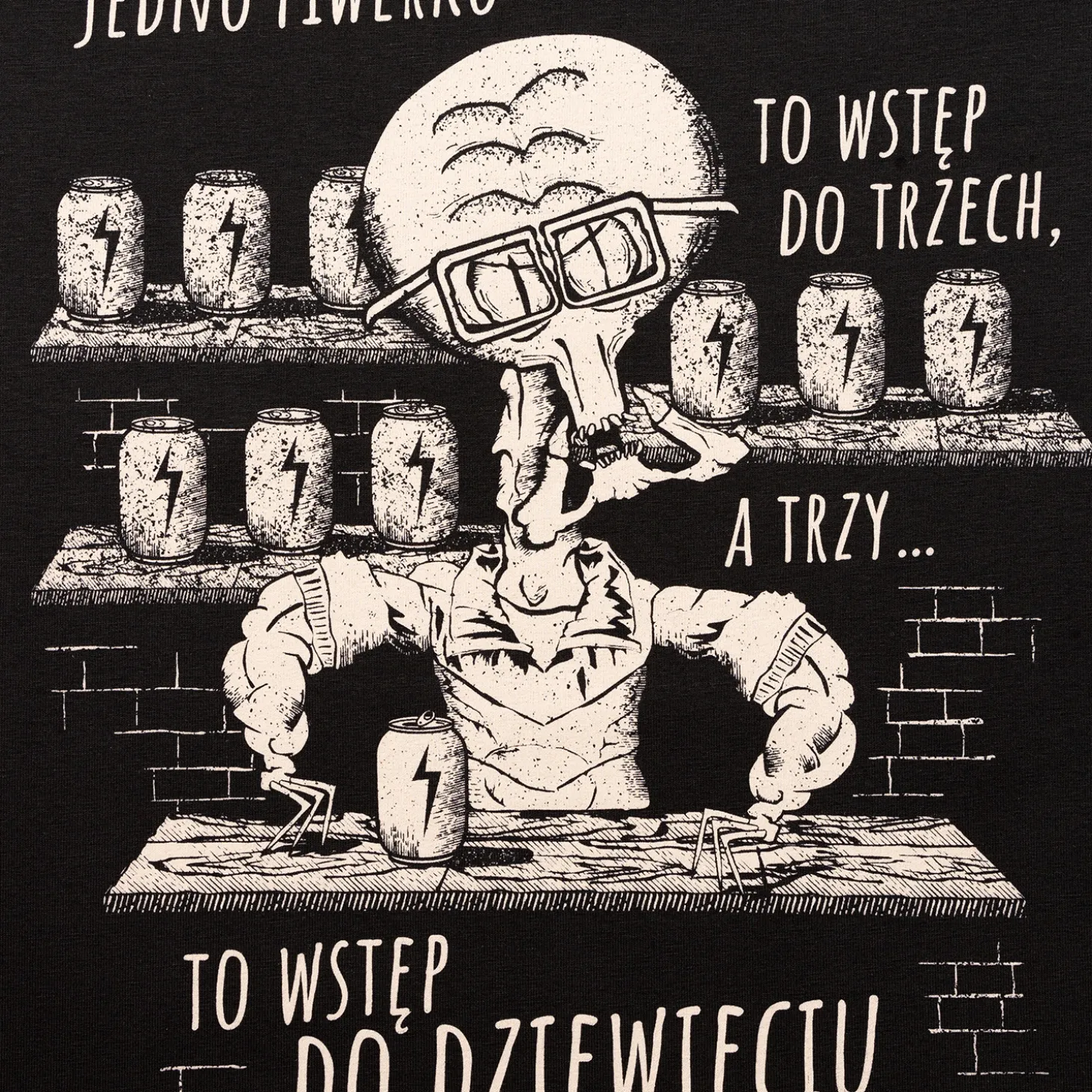 Koszulka czarna – Jedno piwerko, to wstęp do trzech… | dla szwagra | dla kumpla