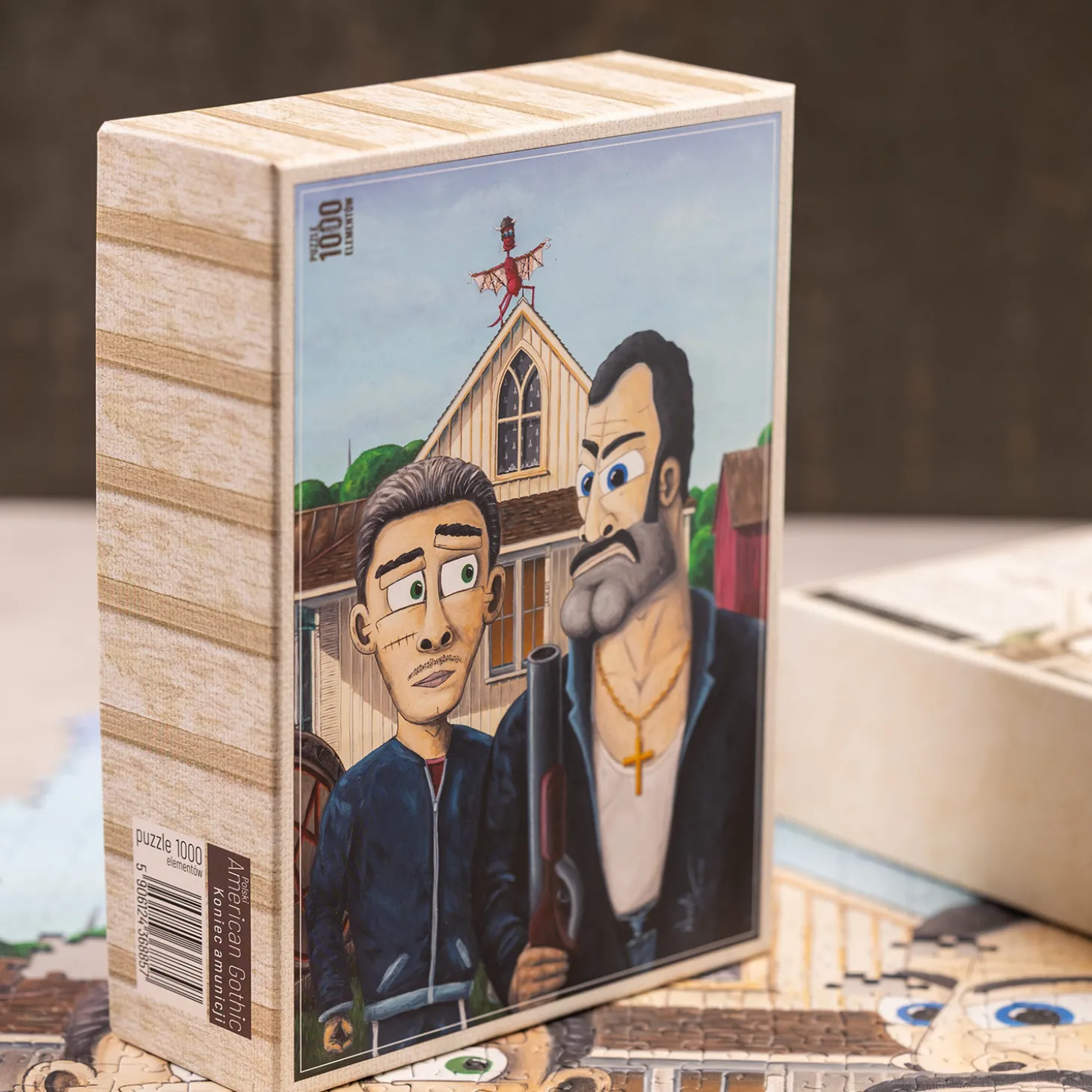 Puzzle – Egzorcysta – American Gothic – koniec amunicji – plus extra magnes.