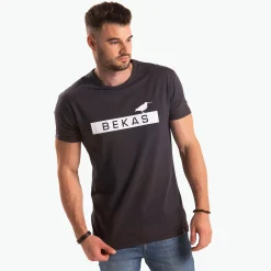 Szara koszulka męska – Bekas