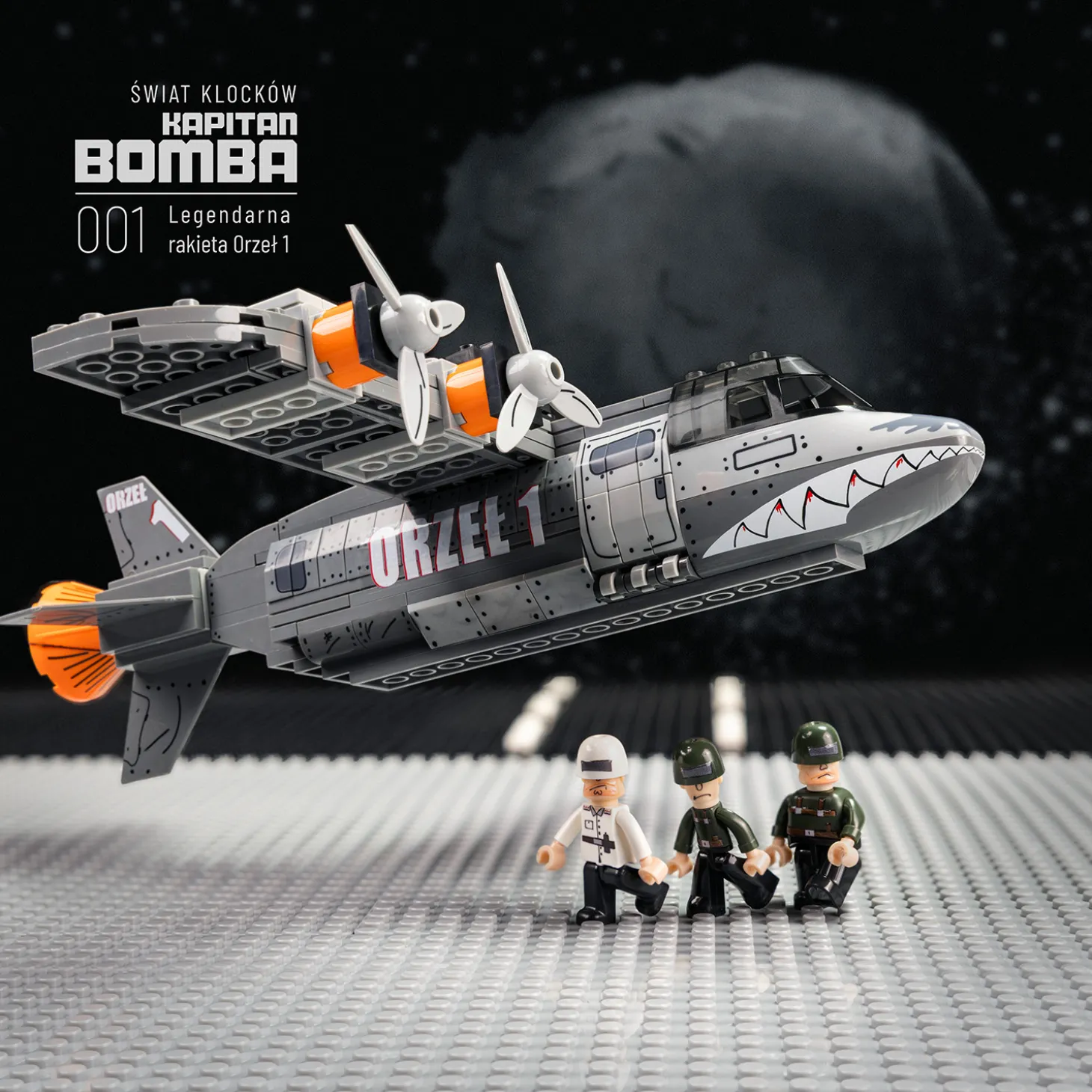 Zestaw klocków – Kapitan Bomba | Orzeł 1 | 3 figurki