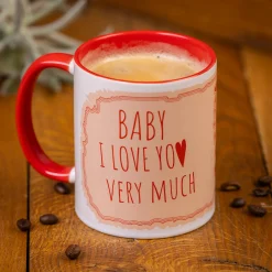 Zestaw kubek i skarpetki – Baby I love you very much